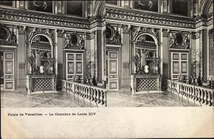 Stereo Ansichtskarte / Postkarte Versailles Yvelines, Palais, Chambre de Louis XIV