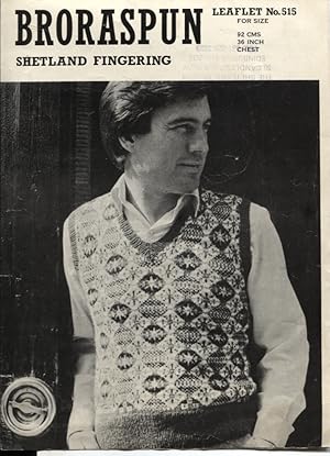 BRORASPUN SHETLAND FINGERING: LEAFLET NO. 515 Instructions for Allover Fair Isle Slipover