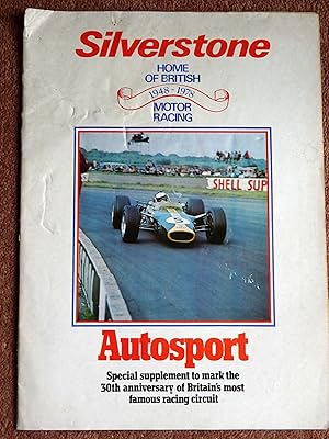 Bild des Verkufers fr Silverstone 30th Anniversary 1948 to 1978 Autosport Supplement. zum Verkauf von Tony Hutchinson