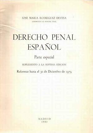 Imagen del vendedor de Derecho Penal Espaol. Parte Especial a la venta por SOSTIENE PEREIRA