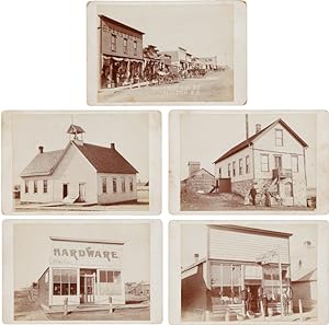 [FIFTEEN CABINET CARD PHOTOGRAPHS DOCUMENTING THE WILD WEST TOWN OF ALCESTER, SOUTH DAKOTA]