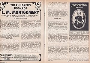 Bild des Verkufers fr The Children's Books of L. M. Montgomery. This is an original article separated from an issue of The Book & Magazine Collector publication, 1987. zum Verkauf von Cosmo Books