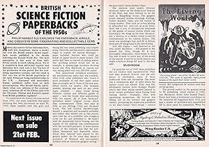 Imagen del vendedor de British Science Fiction Paperbacks of The 1950's. This is an original article separated from an issue of The Book & Magazine Collector publication, 1986. a la venta por Cosmo Books