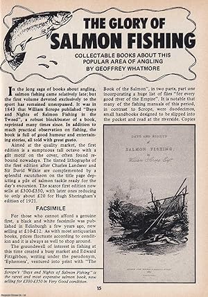 Seller image for The Glory of Salmon Fishing : Collectable Books. This is an original article separated from an issue of The Book & Magazine Collector publication, 1987. for sale by Cosmo Books
