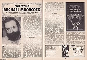 Imagen del vendedor de Collecting Michael Moorcock : Prolific Science Fiction Writer. This is an original article separated from an issue of The Book & Magazine Collector publication, 1989. a la venta por Cosmo Books