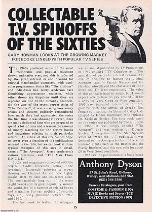 Seller image for Collectable T.V. Spinoffs of The Sixties. Books linked with Popular TV Series. This is an original article separated from an issue of The Book & Magazine Collector publication, 1984. for sale by Cosmo Books