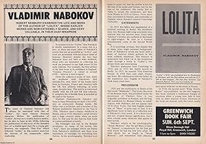 Seller image for Vladimir Nabokov. The Life and Works of The Author. This is an original article separated from an issue of The Book & Magazine Collector publication, 1987. for sale by Cosmo Books