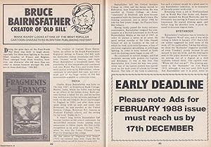 Immagine del venditore per Bruce Bairnsfather. Creator of Old Bill, the Popular Cartoon Character. This is an original article separated from an issue of The Book & Magazine Collector publication, 1987. venduto da Cosmo Books