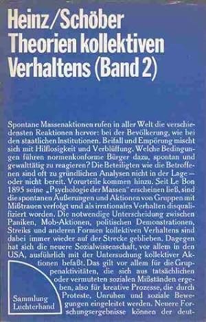 Seller image for Theorien kollektiven Verhaltens. - Darmstadt, Neuwied : Luchterhand for sale by Antiquariat Buchhandel Daniel Viertel