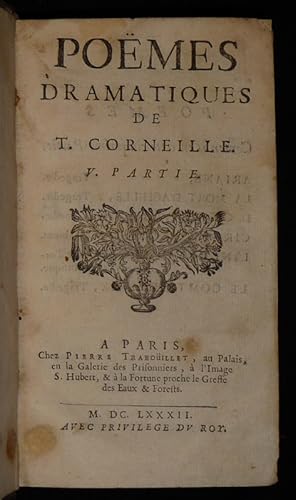 Bild des Verkufers fr Pomes dramatiques de T. Corneille, Tome 5 zum Verkauf von Abraxas-libris