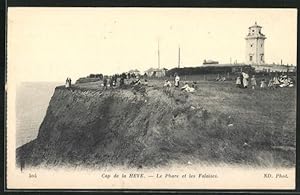 Ansichtskarte Cap de la Heve, Le Phare et les Falaises, Leuchtturm