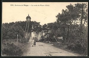 Ansichtskarte Ailly, La route du Phare, Leuchtturm