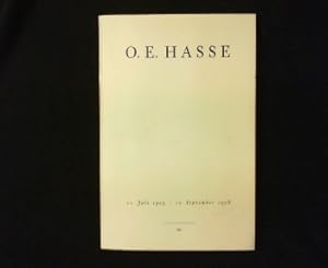 Imagen del vendedor de O. E. Hasse. 11.Juli 1903 - 12.September 1978. a la venta por Antiquariat Matthias Drummer