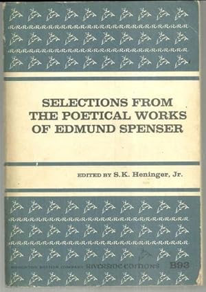 Seller image for SELECTIONS FROM THE POETICAL WORKS OF EDMUND SPENSER for sale by Gibson's Books