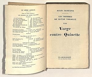 Les hommes de bonne volonté XVII: Vorge contre Quintette. Roman. Und 7 weitere Bände.