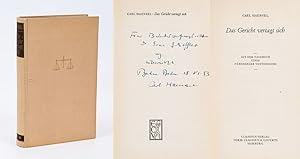 Das Gericht vertagt sich: Aus dem Tagebuch eines Nürnberger Verteidigers [From a diary of a germa...