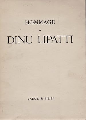 Imagen del vendedor de Hommage  Dinu Lipatti. a la venta por Eratoclio