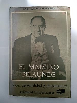 Imagen del vendedor de El maestro Belaunde a la venta por Libros Ambig