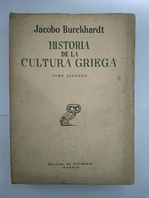 Seller image for Historia de la cultura griega, for sale by Libros Ambig