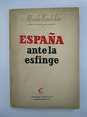 Imagen del vendedor de Espaa ante la esfinge a la venta por Libros Ambig