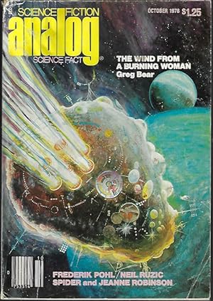 Bild des Verkufers fr ANALOG Science Fiction/ Science Fact: October, Oct. 1978 ("The Wind from a Burning Woman"; "Stardance II") zum Verkauf von Books from the Crypt