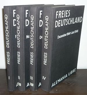 Freies Deutschland. Alemania Libre. Revista Antinazi, antinazi monthly. Band 1 bis 4 komplett. Ba...