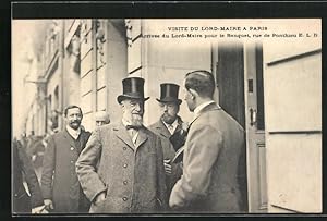 Postcard Paris, Sir William Treloar, Lord-Mayor of London