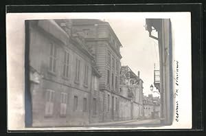 Photo-Carte postale Soissons, Caserne, 1. Weltkrieg, ruines