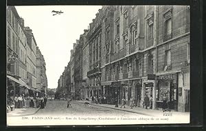 Carte postale Paris, Rue de Longchamp, vue de la rue