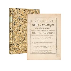 La Colonie. Opéra comique en deux actes. Imité de l'Italien et Parodié sur la musique. Réprésenté...