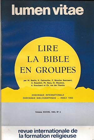 Image du vendeur pour Lire la bible en groupes mis en vente par Librairie l'Aspidistra