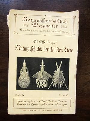 Seller image for Naturgeschichte der kleinsten Tiere. Naturwissenschaftliche Wegweiser Serie A Band 22 for sale by Rudi Euchler Buchhandlung & Antiquariat