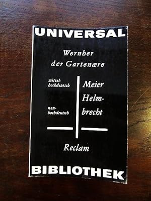 Seller image for Meier Helmbrecht. Mittelhochdeutsch und neuhochdeutsch for sale by Rudi Euchler Buchhandlung & Antiquariat