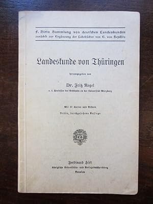 Seller image for Landeskunde von Thringen. Ergnzungen zu der Schulgeographie von E. v. Seydlitz for sale by Rudi Euchler Buchhandlung & Antiquariat