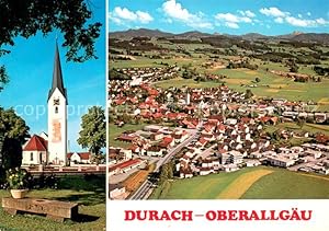 Bild des Verkufers fr Postkarte Carte Postale 73667219 Durach Allgaeu Kirche Fliegeraufnahme Durach Allgaeu zum Verkauf von Versandhandel Boeger