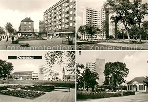 Postkarte Carte Postale 73669337 Dessau-Rosslau Wilhelm Pieck Strasse Hochhaeuser im Stadtpark Te...