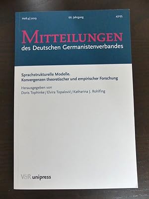 Image du vendeur pour Sprachstrukturelle Modelle. Konvergenzen theoretischer und empirischer Forschung. mis en vente par Antiquariat Maralt