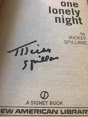 One Lonely Night SIGNED