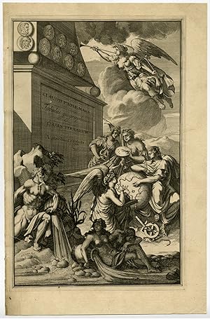 Antique Print-TITLE ENGRAVING-PTOLEMY ATLAS-van Vianen-Mercator-1698