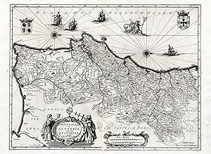 Antique Map-PORTUGAL-LISBON-Hondius-Janssonius-1636