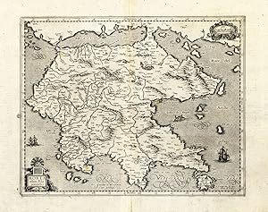 Antique Map-GREECE-MOREA-PELOPONNESIA-Mercator-1636