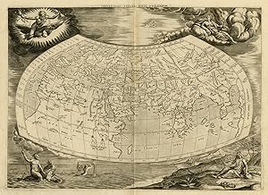 Antique Print-WORLDMAP-ANCIENT WORLD-Ptolemy-Mercator-1698