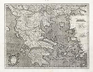 Antique Map-GREECE-ALBANIA-Mercator-Hondius-1636