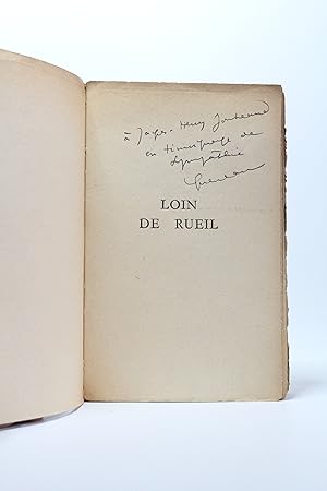 Imagen del vendedor de Loin de Rueil a la venta por Librairie Le Feu Follet