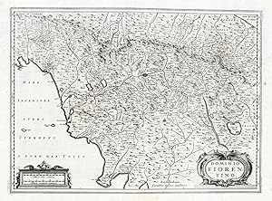Antique Map-ITALY-FLORENCE-Mercator-Hondius-1633