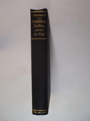 Bild des Verkufers fr Altjdisches Schrifttum ausserhalb der Bibel zum Verkauf von Buchfink Das fahrende Antiquariat