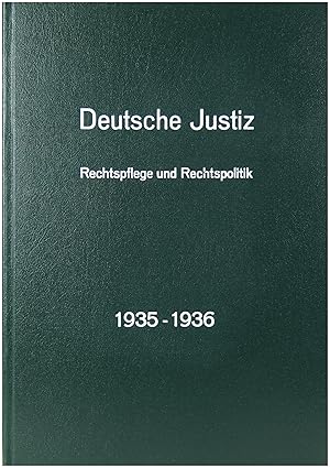 Seller image for Deutsche Justiz for sale by Entelechy Books