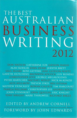 The Best Australian Business Writing 2012