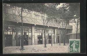 Carte postale Paris, Rue du Turenne, École Pratique du Commerce