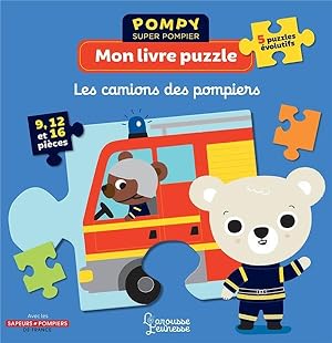 Pompy super pompier ; mon livre puzzle ; les camions des pompiers